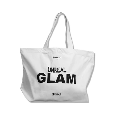 UNREAL × GLAMOUR tote bag