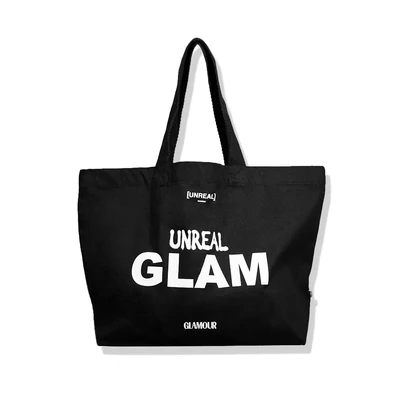 UNREAL × GLAMOUR tote bag
