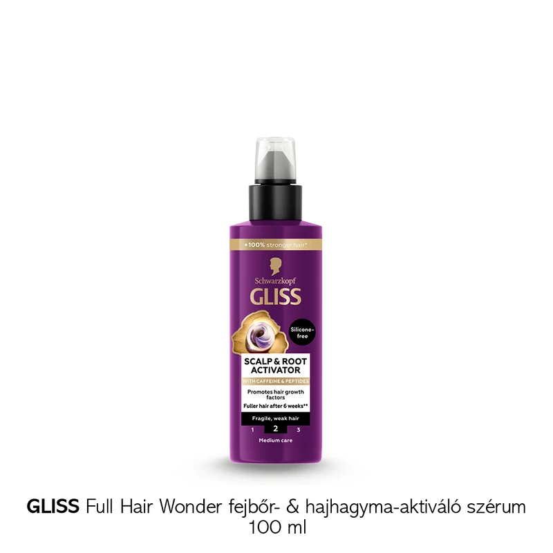 GLISS Full Hair Wonder fejbőr- &amp; hajhagyma-aktiváló szérum 100 ml 