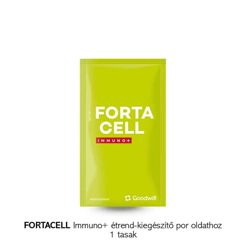 Fortacell Immuno+ étrend-kiegészítő por oldathoz 1 tasak