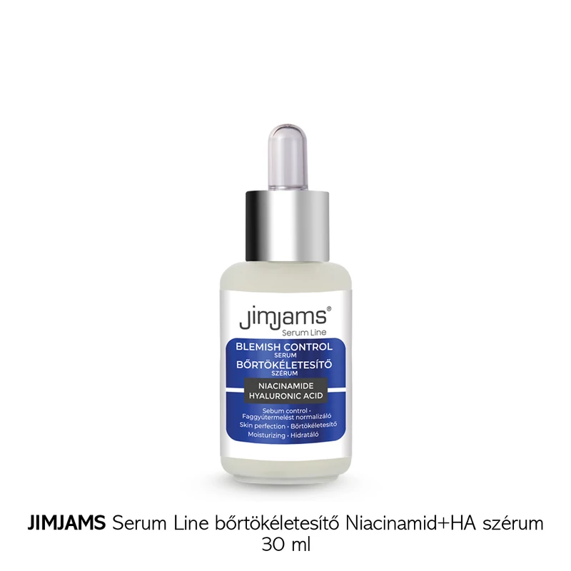 JimJams Serum Line Bőrtökéletesítő Niacinamid+HA szérum 30 ml